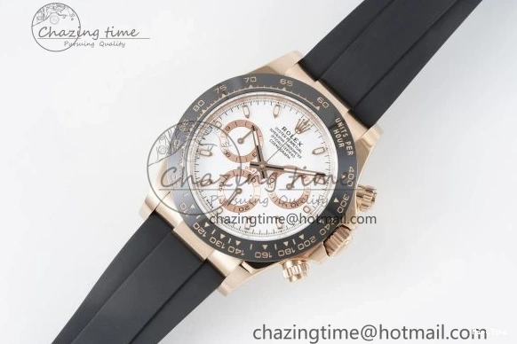 MiroTime 0115 Tailored Daytona 116515 BTF 1:1 Best Edition White Dial on Oysterflex Rubber Strap SA4130 V 2262